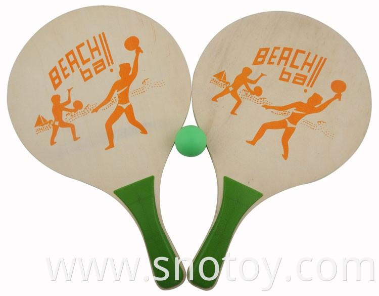 Custom-made good value plastic beach racket for outdoor game